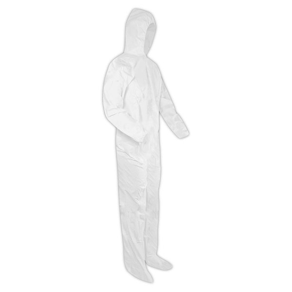 Magid EconoWear CVCHB8MCP Microporous Coveralls with Attached Hood and Boots, 25case CVCHB8MCP-XXL